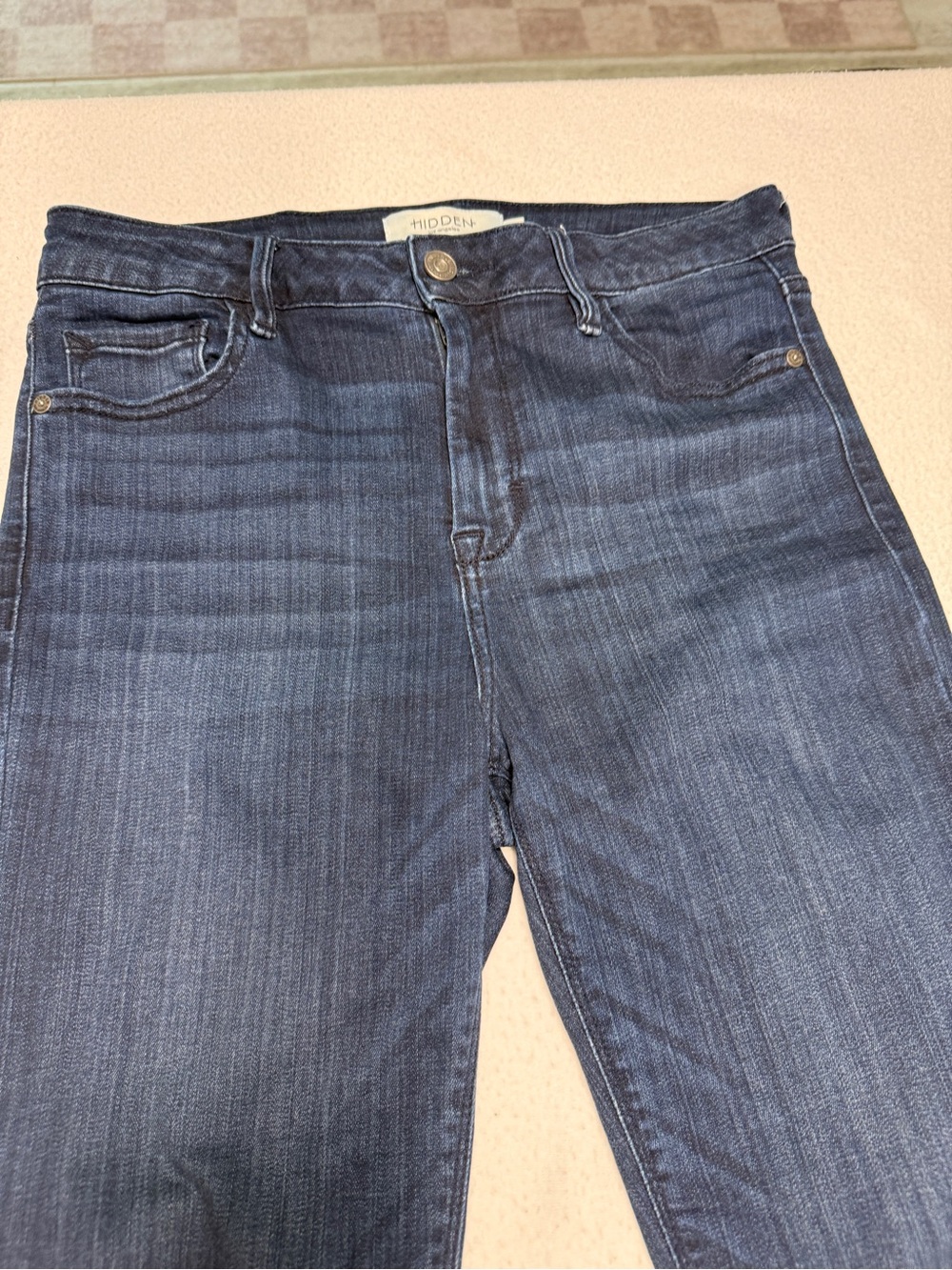 Hidden High-Rise Dark Wash Skinny Jeans Size 29 #2574 - Picture 2 of 7